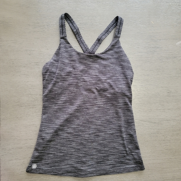 Athleta Tops - Athleta Black & Grey Racerback Tank Top Size M
